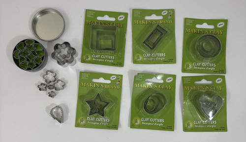 Clay Cutter Shapes - Multiple Shapes/Sizes - Aluminum Cutters - Pre-Owned
