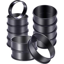 12 Pack Professional Pastry Molds Stainless Steel Cooking Molds Baking Accessory