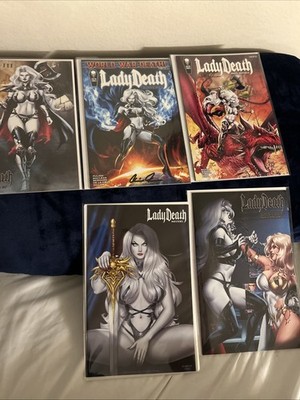 Lady Death Comics Lot of 5 Different Titles Coffin Comics