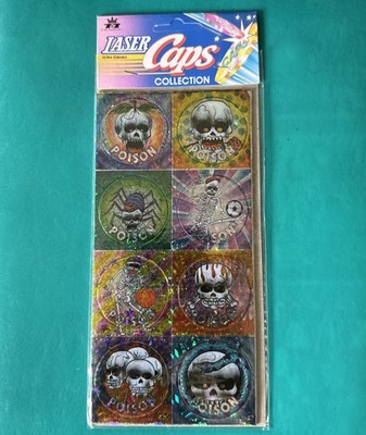 Laser Caps 1994 Pogs Sealed Set Of 8
