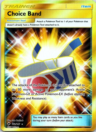 Choice Band 162/147 Secret Rare Burning Shadows Pokemon Holo Near Mint