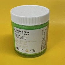 Truly Matcha Whipped Face Scrub + Green Tea & Vitamin A Boost With Sea Salt 4 Oz