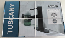 Menard's Tuscany Lavatory Faucet Matte Black Finish Forden Collection NIB