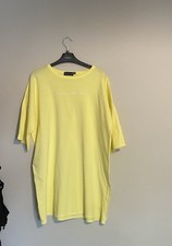 Pretty Little Thing Yellow Oversized T-shirt Dress Size 10