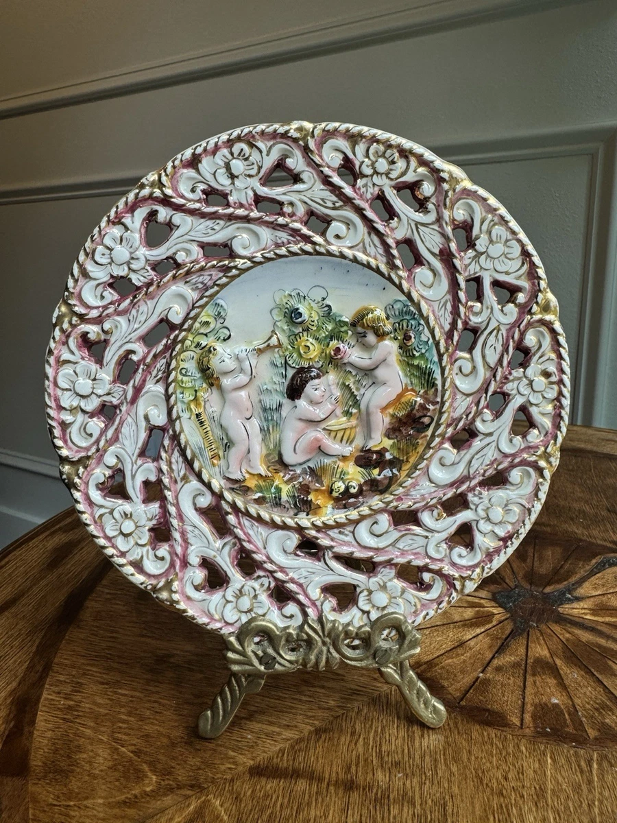 Capodimonte Plate Indiana Antique Ceramic & Porcelain Plates