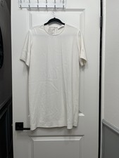 Everlane Women's Short Sleeve Crew Dress w/ Zipper Detail Back Sz 2