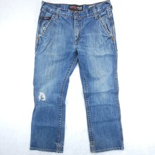 Ariat FR Jeans Mens 33x30 33x28 Blue M4 Low Rise Boot WorkWear Denim CAT2 HRC2