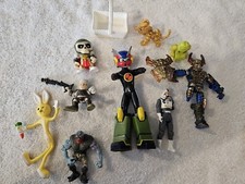 Vintage Toy Lot Of 10 Megaman Mega Bloks Barbie Basket Action Figures