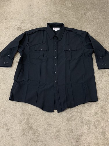 Liberty Uniform Long Sleeve Police / Guard Shirt | Stain Repellent Men's 4X