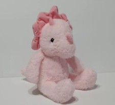 Vanlinny TRICERATOPS DINOSAUR Plush 9" Soft Pink Stuffed Animal Baby Lovey