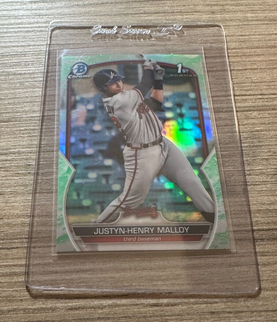 2023 Bowman Chrome Prospects #BCP-51 JUSTYN HENRY MALLOY Lunar Glow Refractor