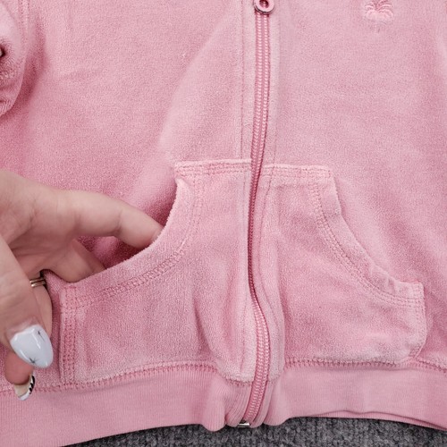 Lilly Pulitzer Hoodie Baby 4 Girl Pink Terry Full Zip Long Sleeve Sweatshirt - Picture 3 of 11