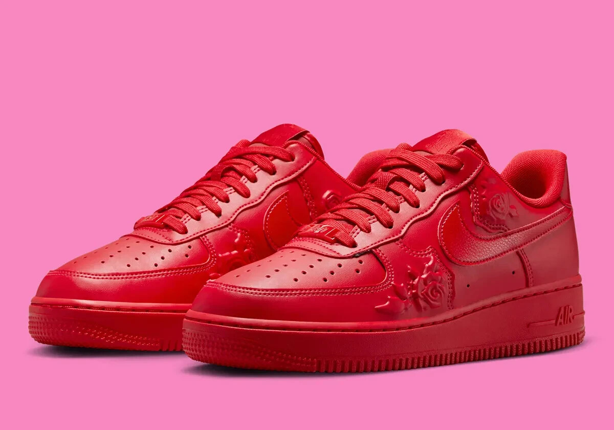 ナイキ エアフォース 1 '07 HF2016-600 花柄 レッド AF1 HF2016 600 Nike Air Force 1 Low '07 Red Roses (Women's) | eBay