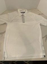 MENS WHITE AND NAVY GOLF OAKLEY POLO SHIRT SIZE XL
