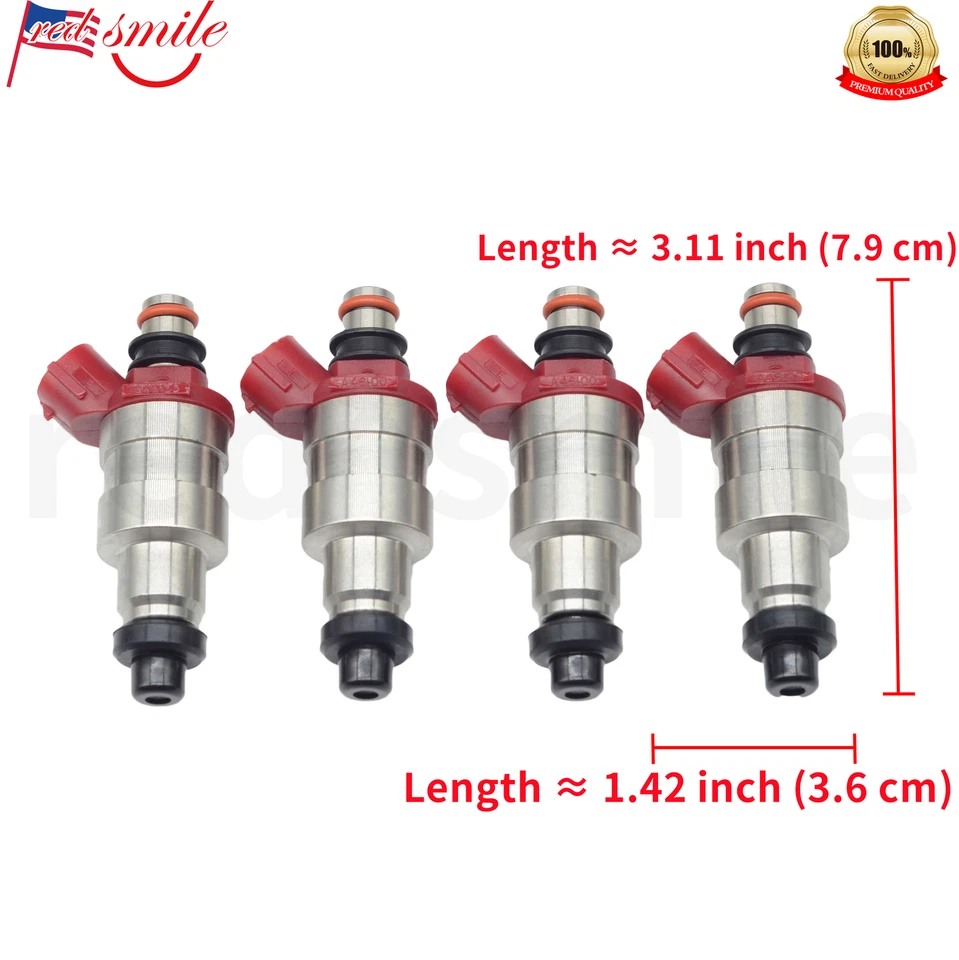 4X Inyector de combustible para Mazda B2600 MPV alta impedancia flujo coincidente G609-13-250 EE. UU. Foto 3 de 4