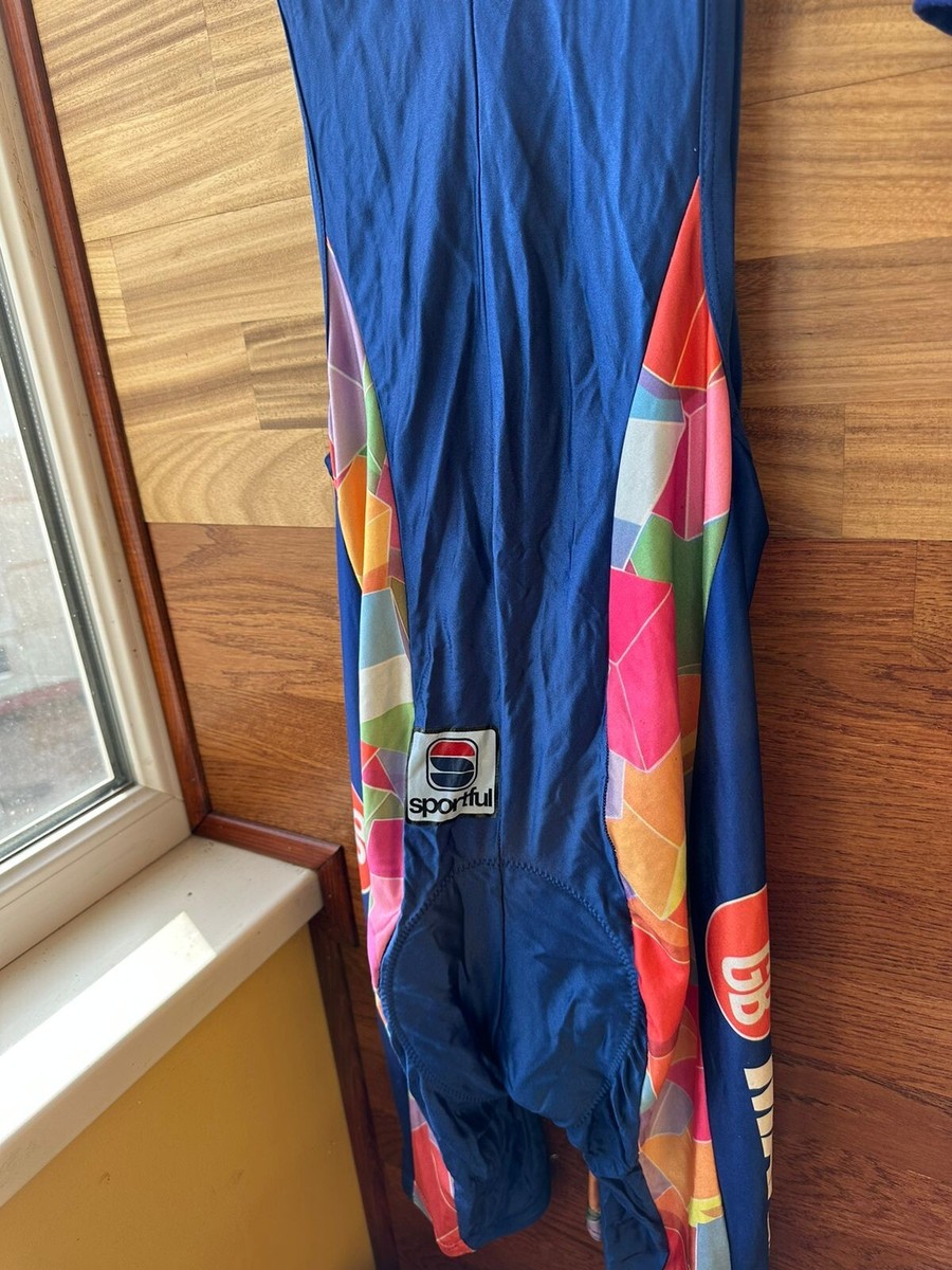 MAPEI GB Latexco Team Cuissard Vintage 1995 1996 Sportful Bretelles Tour de France Vélo Homme