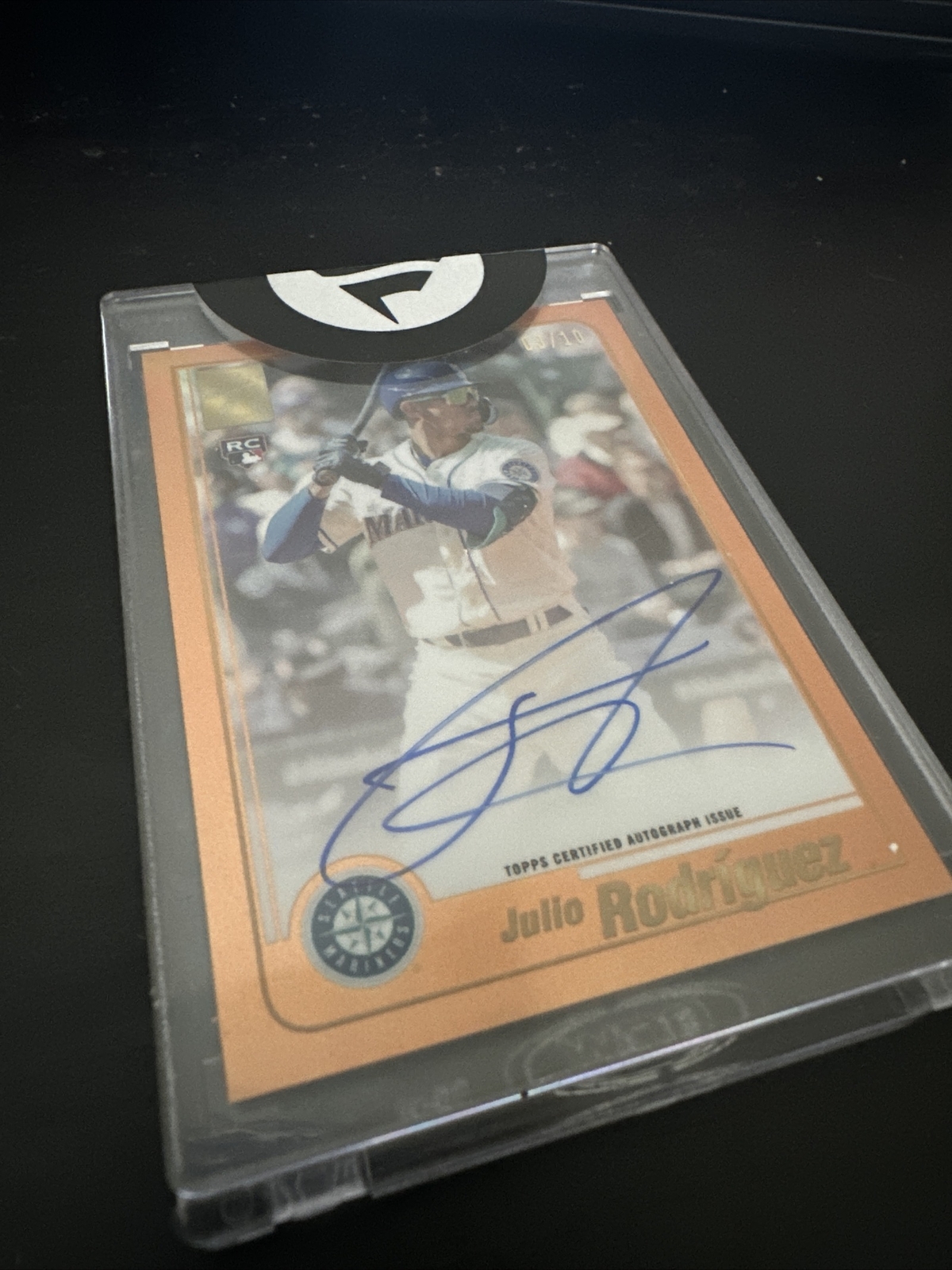 2022 Topps Chrome Julio Rodriguez Rookie Auto /10 Fanatics Employee