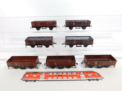 CR479-1# 7x Fleischmann H0/DC Freight Car, Couplings Changed, Om/1205 DR