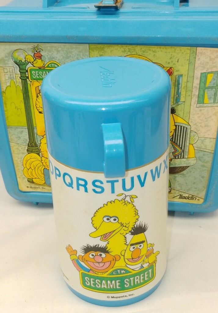 Vintage Sesame Street Lunch Box w/Thermos - Aladdin