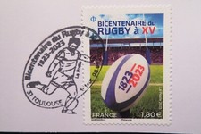 Frankreich France stamp rugby 20023 with special cancellation