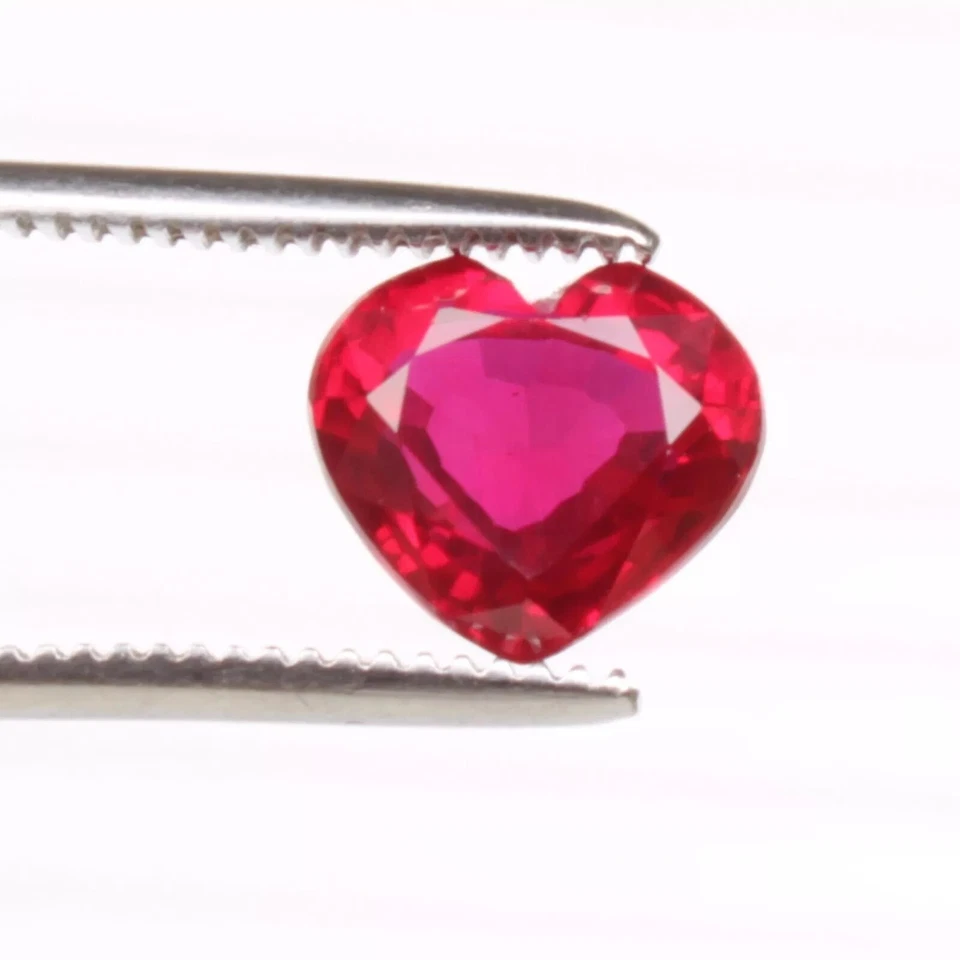 Red Certified Ruby Blood 4.60 Ct. Heart Cut Mozambique Amazing Loose Gemstone - Image 4 of 4