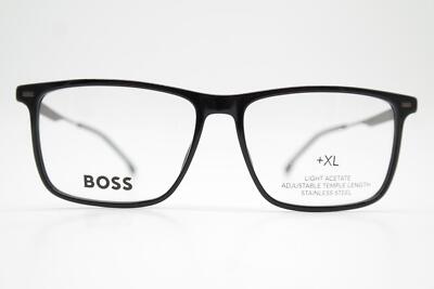 Brille Hugo Boss 1642 ANS Schwarz Silber Oval Brillengestell eyeglasses Neu