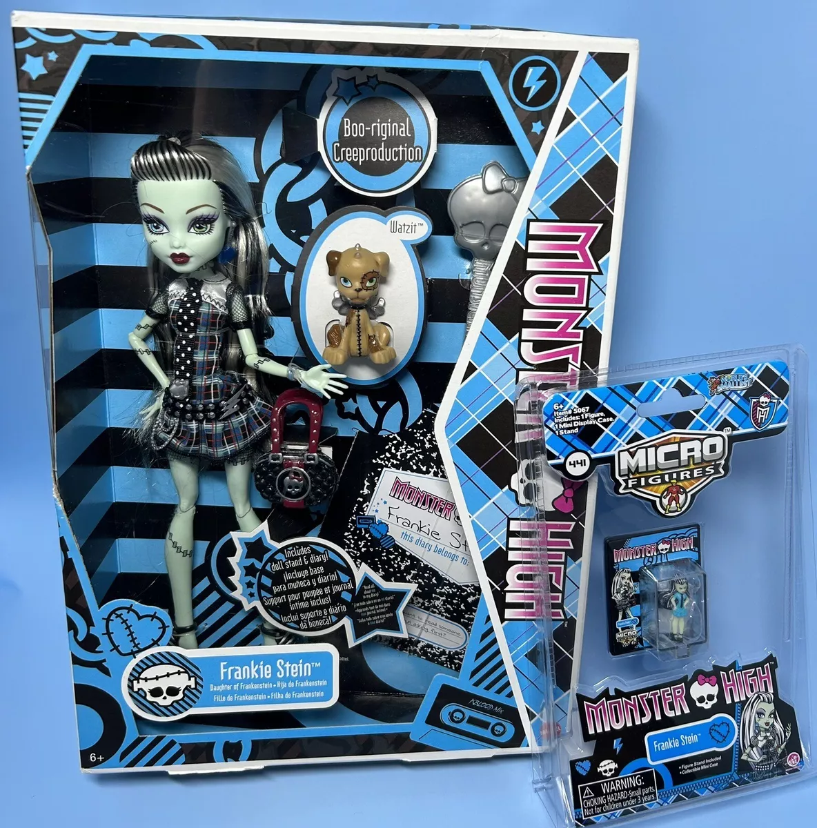 Monster High Boo-riginal Creeproduction Frankie Stein Doll + Micro Figure