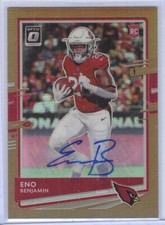 ENO BENJAMIN 2020 PANINI DONRUSS OPTIC BRONZE HOLO PRIZM ROOKIE AUTO RC #101