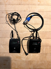 Sennheiser Ek100 G4 lavalier microphone system. Transmitter, mic, and receiver