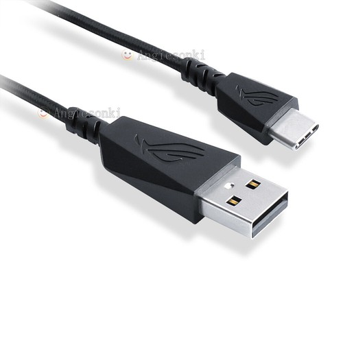 USB Type C Cable 1.8M Charging cable for ASUS P704 ROG CHAKRAM Wired Mouse - Picture 4 of 5