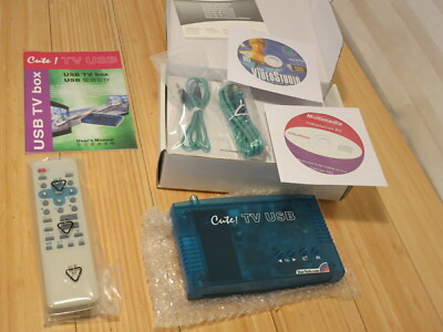 Vintage New Old Stock Star Tech Cute! TV USB Box Complete with Remote
