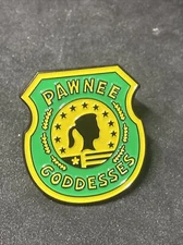 TV Series Parks and Recreation Pawnee Goddesses Metal Enamel Badge Brooch Pin