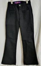 Landlubber - Vintage Flared Black Jeans - 98% Cotton - 2% Lycra - Size 7/8