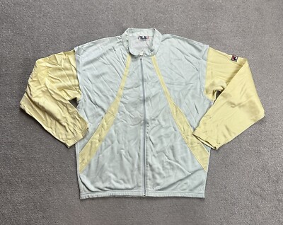 FILA Vintage Trainingsjacke Jacke Gr. 50 Sportjacke Retro Pullover 9610 Weiß