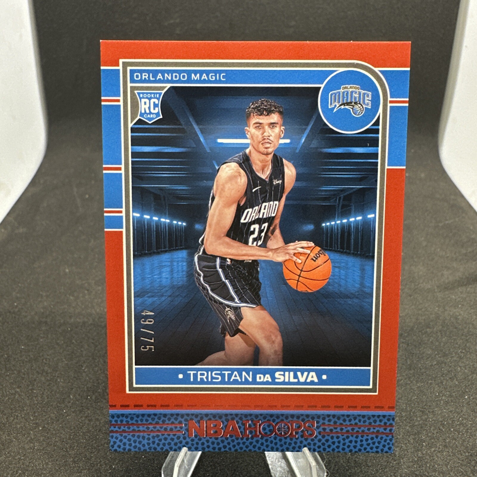 2024-25 NBA Hoops Tristan Da Silva RC #248 RED 49/75  SSP Rookie