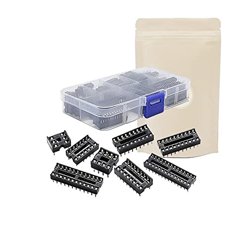 Scatola di 66 socket PCB da saldare - da 6 a 28 poli - PCB Circuito (u4G)