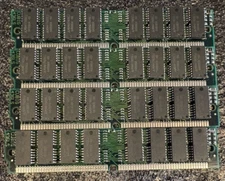 Lot of 4 - 16MB (16MBx4=64MB) 60NS 72 PIN SIMM EDO SILVER **TESTED**