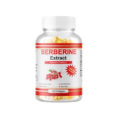 Berberine HCl 1200mg High Potency Berberine Supplement Blood Sugar Support 120