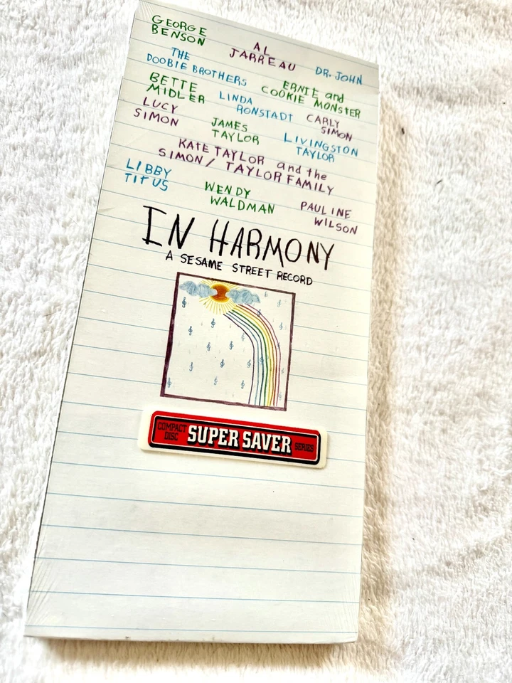IN HARMONY SEALED SESAME STREET CD LONGBOX PROMO HYPE SUPER SAVER BIG BIRD BERT Foto 3 de 4