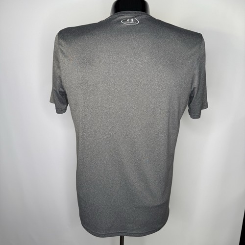 UNDER ARMOUR Shirt Herren Large grau T-Shirt Training HeatGear feuchtigkeitsableitend Fitnessstudio UA - Bild 3 von 8