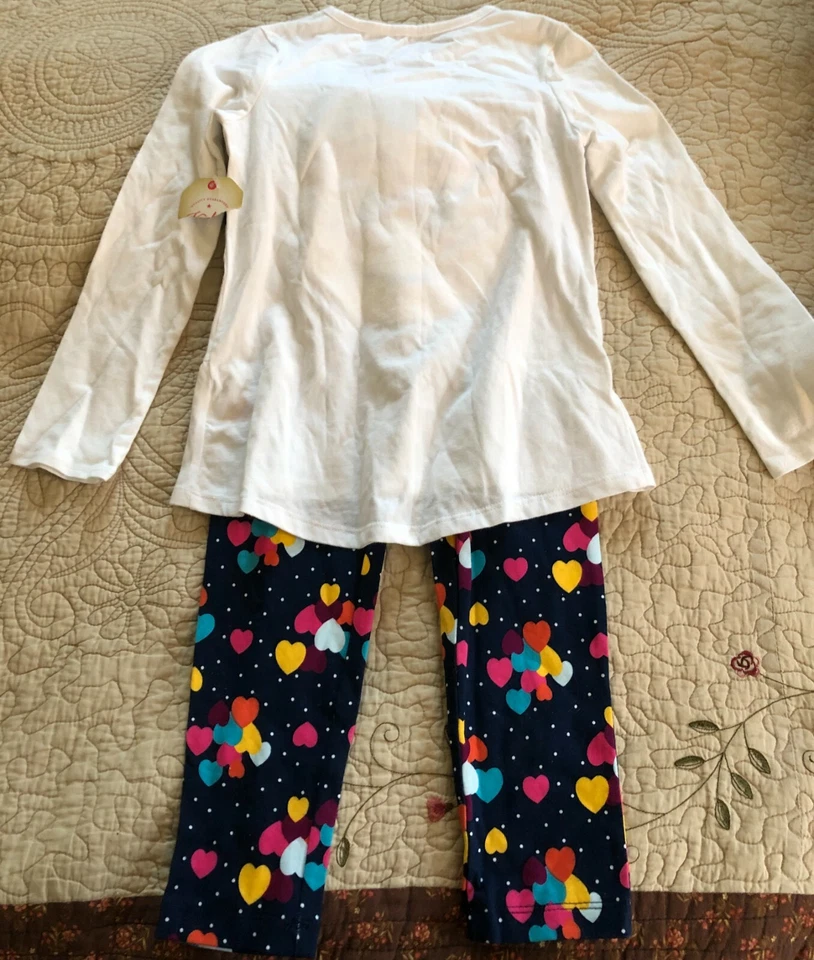 Girls Smile Face Outfit Size 4 NWT B5 - Image 2 of 2