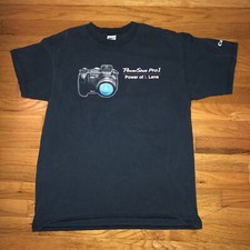 Canon Power Shot Pro 1 Camera T-Shirt Size L Men's Anvil L Lens 