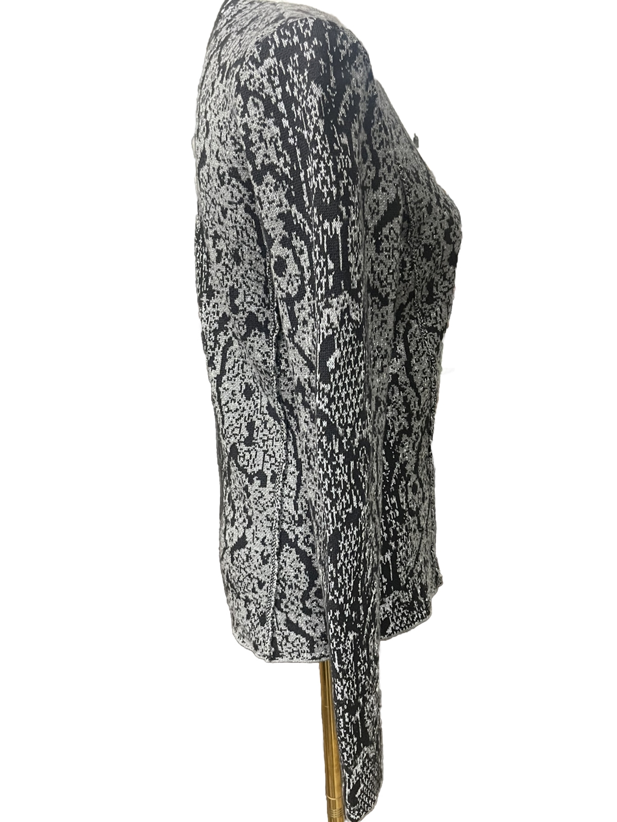 Kenneth Cole Python Sweater Mojo jacket Sz XS - image 4