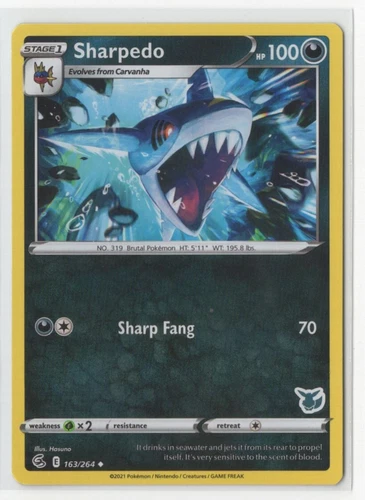 Pokemon Battle Academy - Sharpedo 163/264 Eevee Stamp