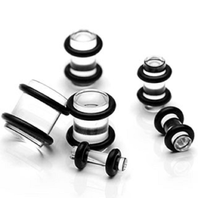 Piercing Expander Plug Expander Clear 6er Set Acrylic (Plastic) eBay