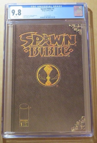 Spawn Bible #1 CGC 9.8 NM/M White Pages Image New Slab McFarlane Capullo Miki