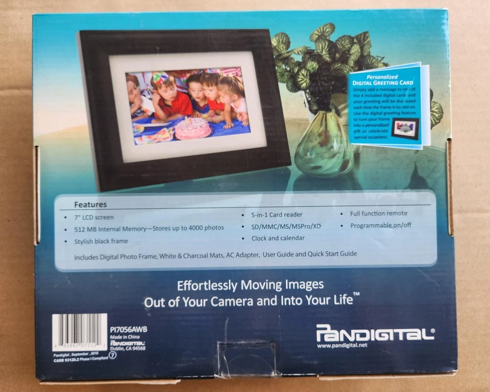 PanDigital - Digital Photo Frame - 7 Inch - Stores Up To 4000 Images 512 MB - Image 2 of 2