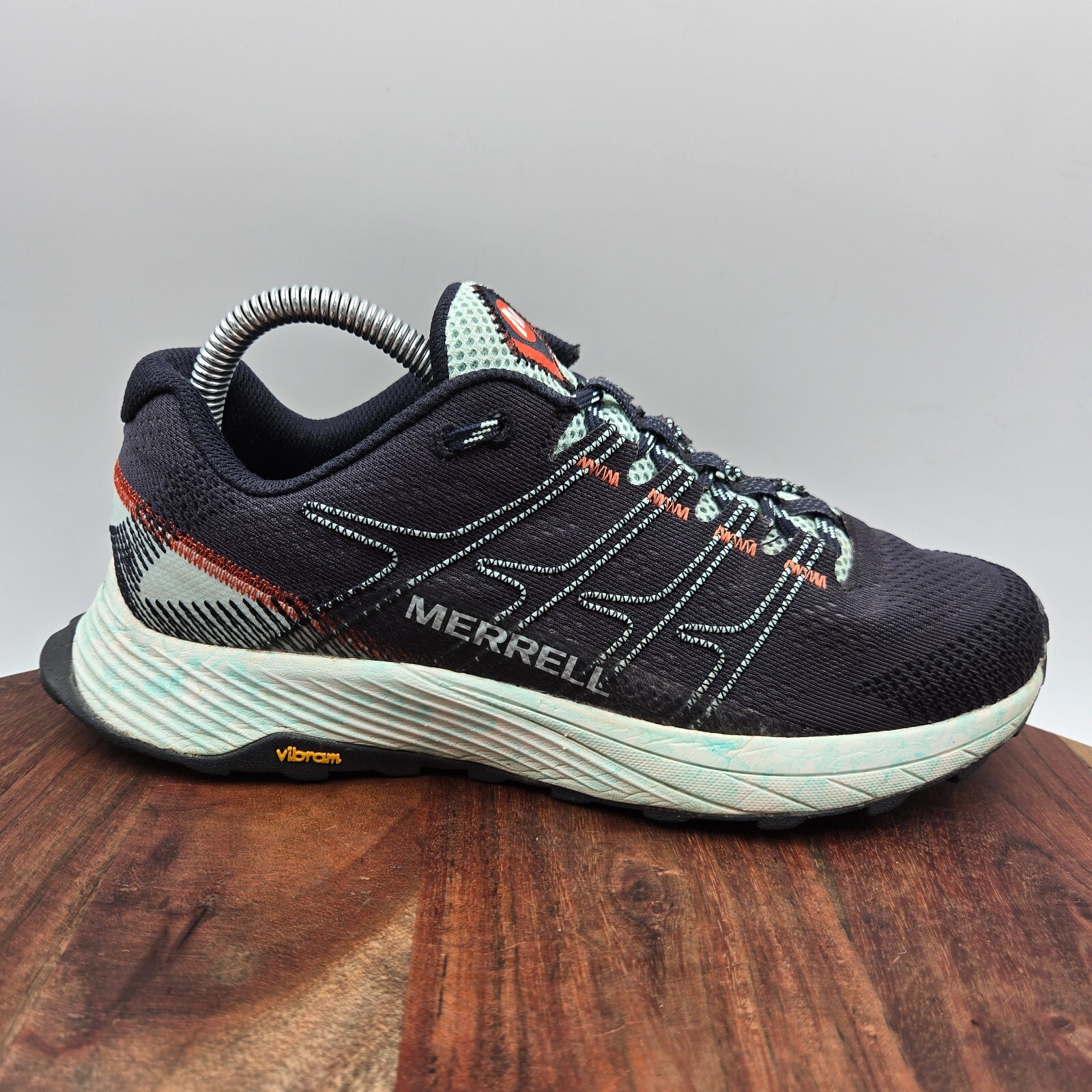 Scarpe da volo Merrell Moab donna 7 5 blu Vibram sneakers stringate trail running