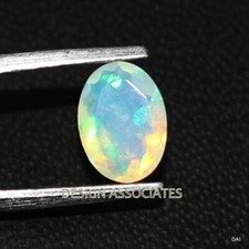 ETHIOPIAN WELO OPAL 6 x 4 MM OVAL CUT MULTI FIRE FACETED CALIBRATED ALL NATURAL