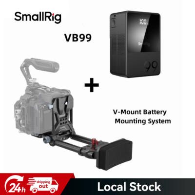 SmallRig VB99 mini V Mount Akku 99WH + V Lock Battery Mounting Plate für DSLR